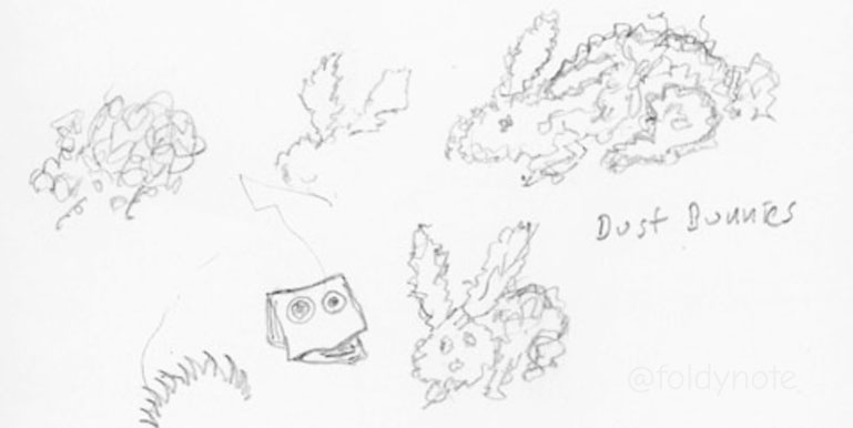 Dust bunnies sketch